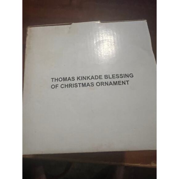 Thomas Kinkade Blessing of Christmas Ornament Painter of Light Christmas Cottage - Picture 10 of 10